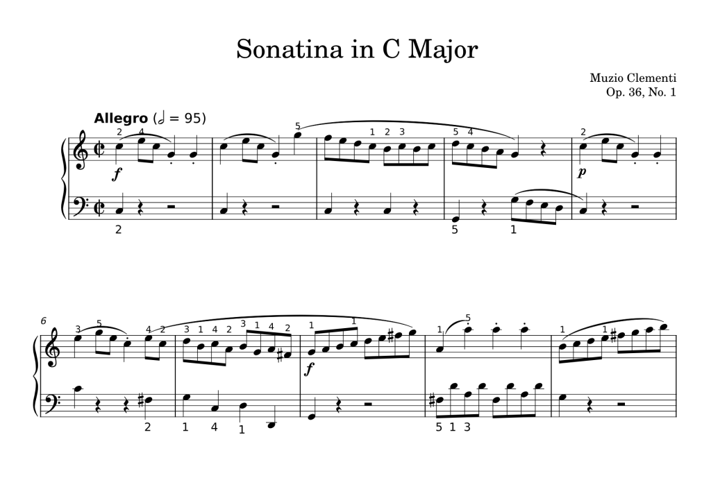 Sonatina in C Major by Muzio Clementi